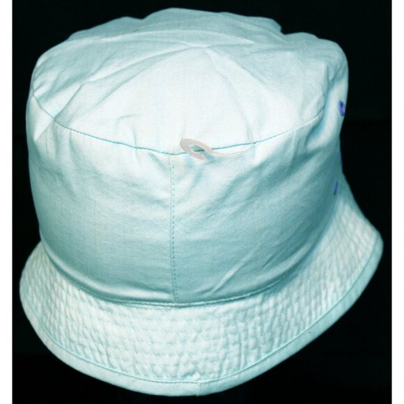 2002 Gymboree Spring Showers Hat S/M Bucket Flowers Embroider Stripes Reversible - Picture 3 of 10